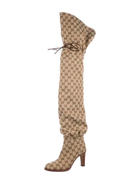 gucci boots 44|gucci monogram thigh high boots.